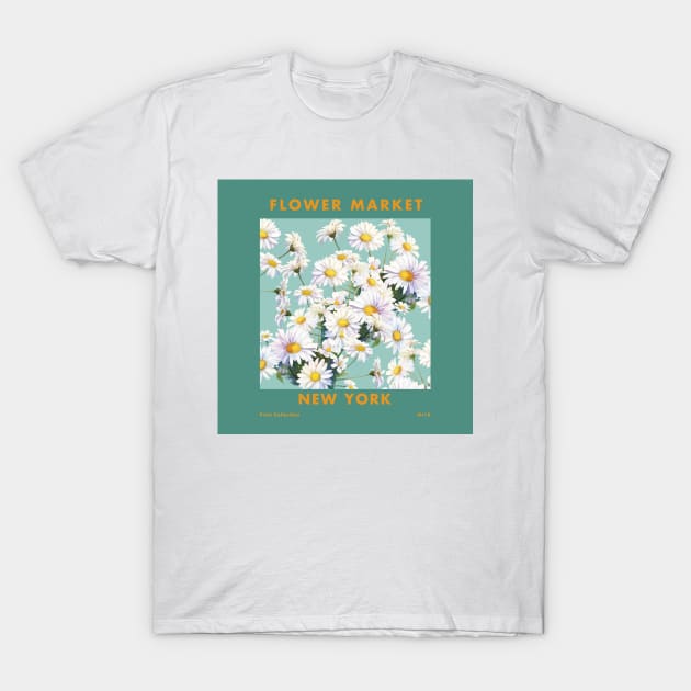 Flower Market New York T-Shirt by edmproject